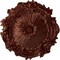 Ekena Millwork Plymouth Ceiling Medallion (Fits Canopies up to 1 5/8"), 16 3/4"OD x 1 3/8"P, Antique Copper CM16PLACS - alternate 1
